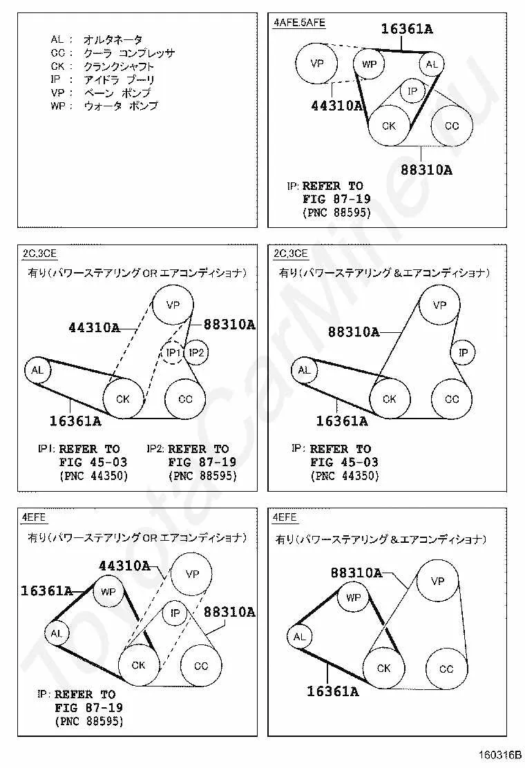 03 toyota corolla belt diagram