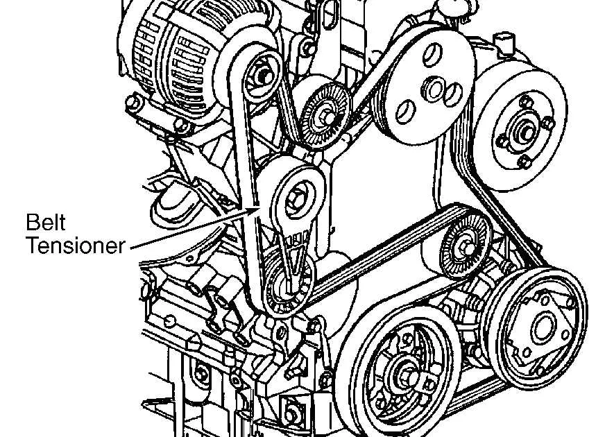 04 pontiac grand prix serpentine belt diagram