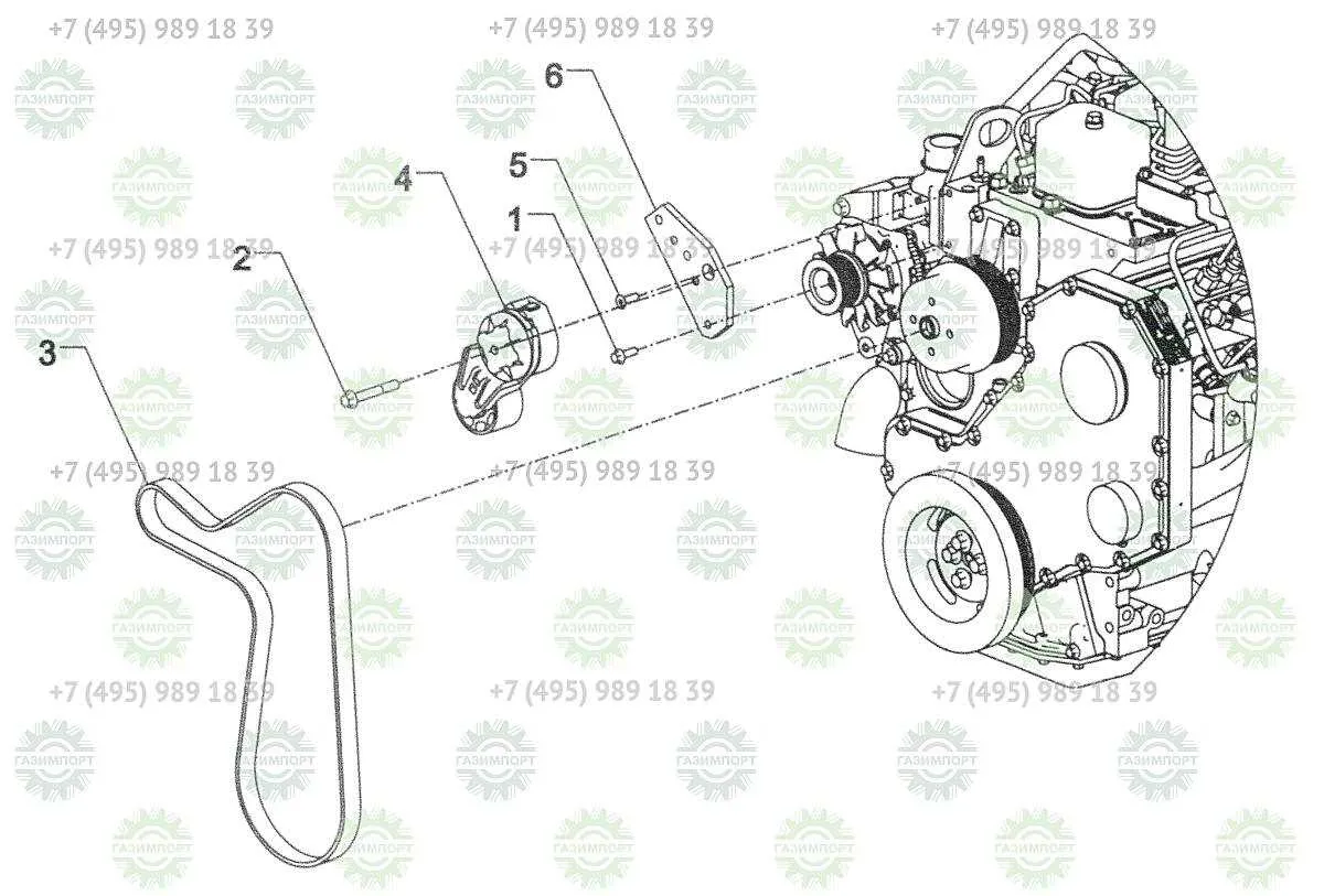 06 5.9 cummins belt diagram
