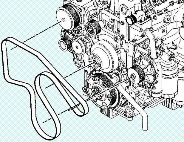 06 cummins belt diagram