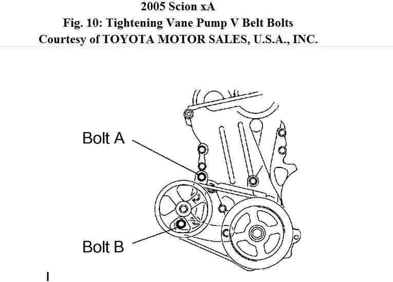 06 scion tc belt diagram