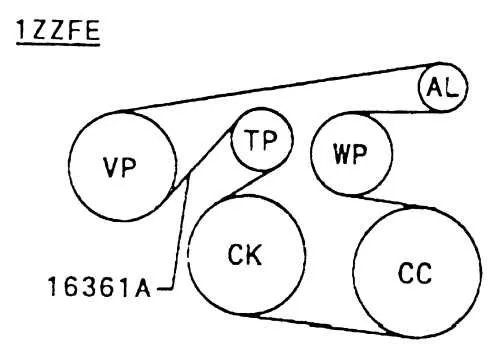 06 toyota corolla belt diagram