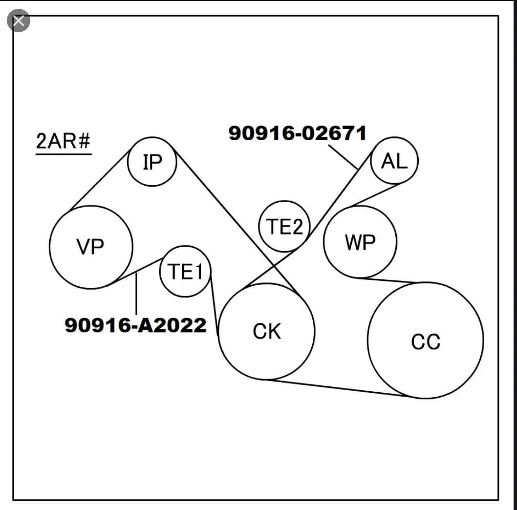 06 toyota corolla belt diagram