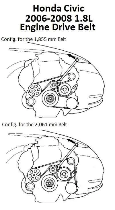 07 honda civic belt diagram