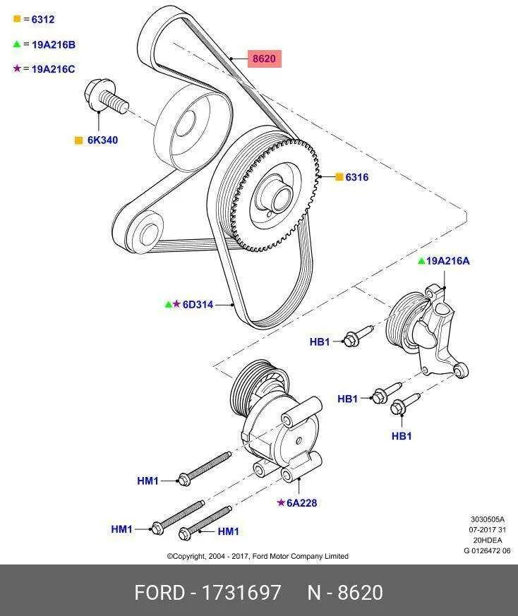 08 ford focus belt diagram