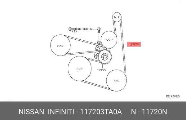 08 nissan altima belt diagram