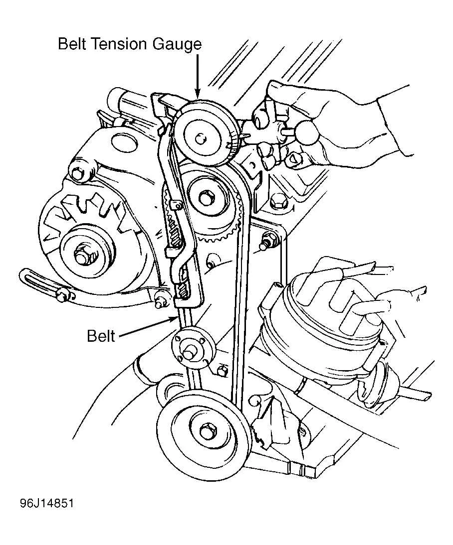 1985 chevy 350 belt diagram