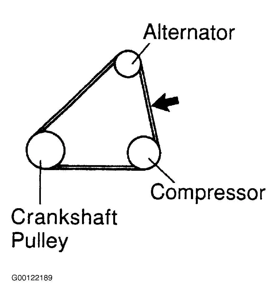 1999 toyota corolla serpentine belt diagram