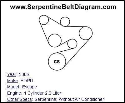2000 ford focus serpentine belt diagram