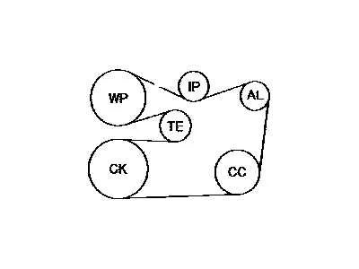 2002 toyota highlander serpentine belt diagram