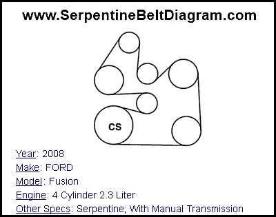 2003 ford focus fan belt diagram