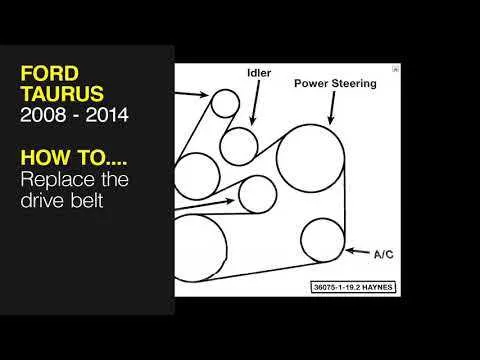 2003 ford taurus serpentine belt diagram