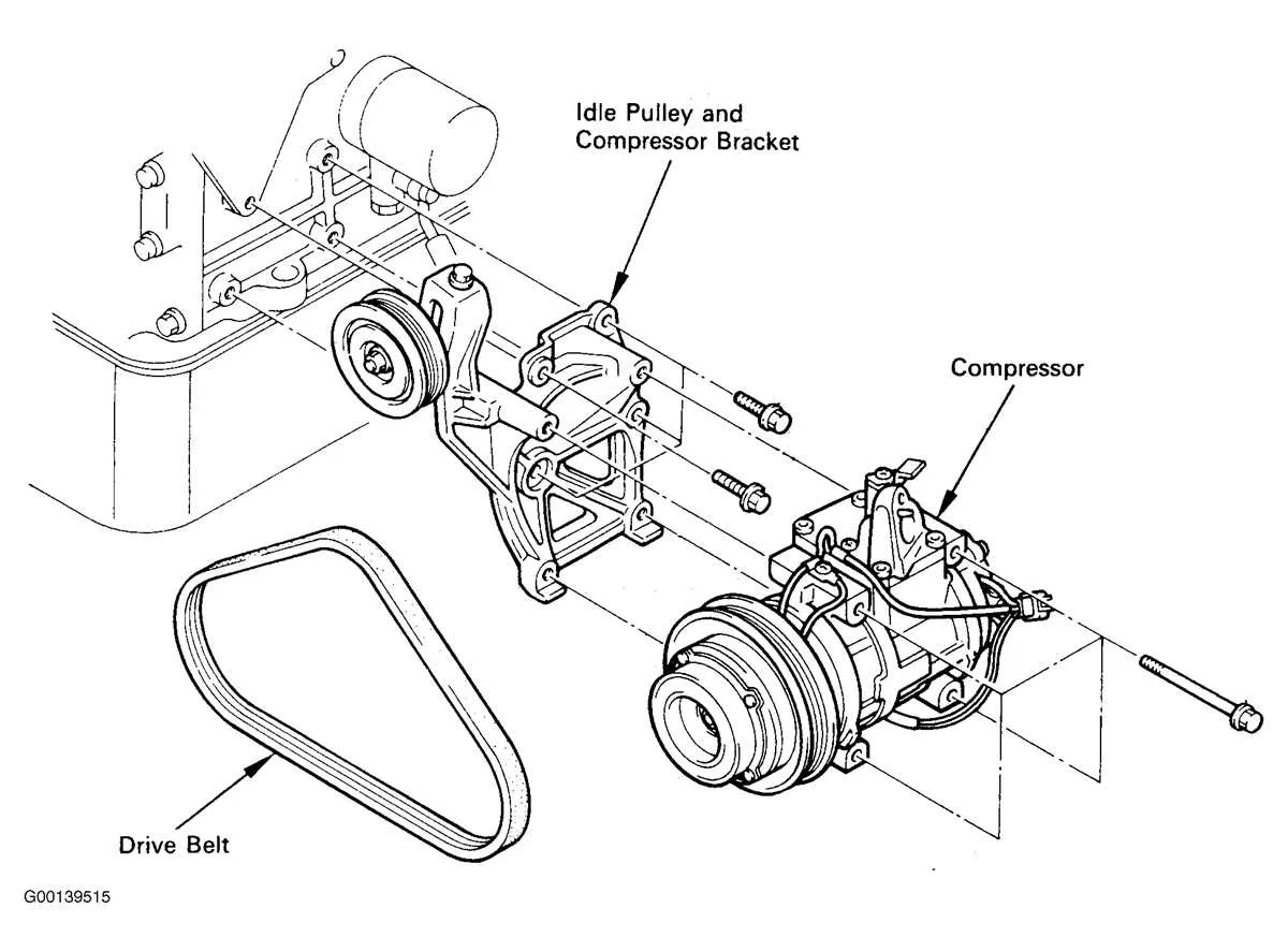 2004 toyota camry 2.4 serpentine belt diagram