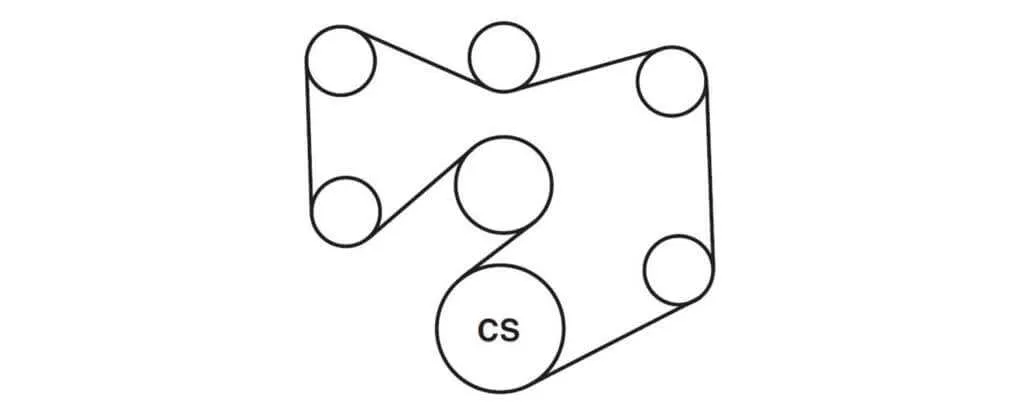 2004 ford f150 serpentine belt diagram