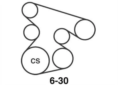 2005 honda accord serpentine belt diagram