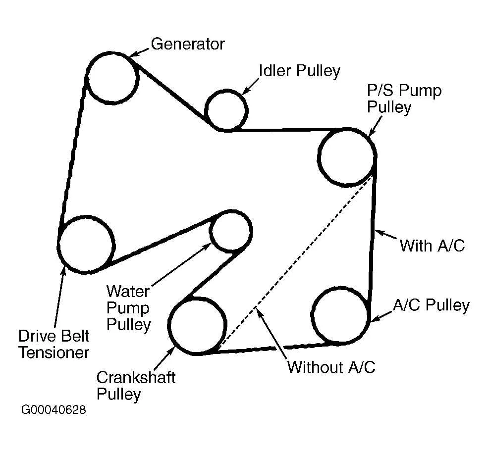 2005 mazda tribute v6 serpentine belt diagram