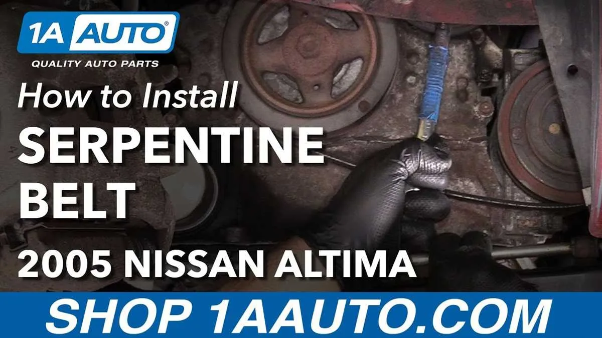 2005 nissan altima serpentine belt diagram