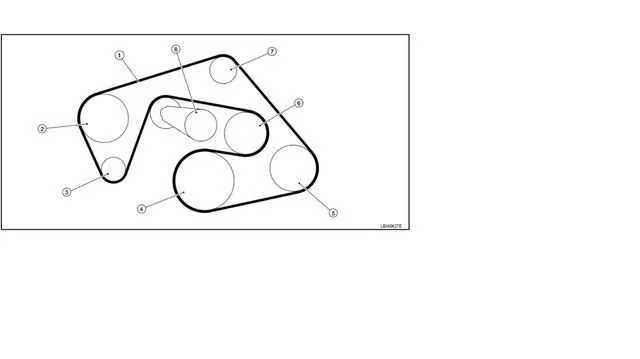 2005 nissan titan serpentine belt diagram