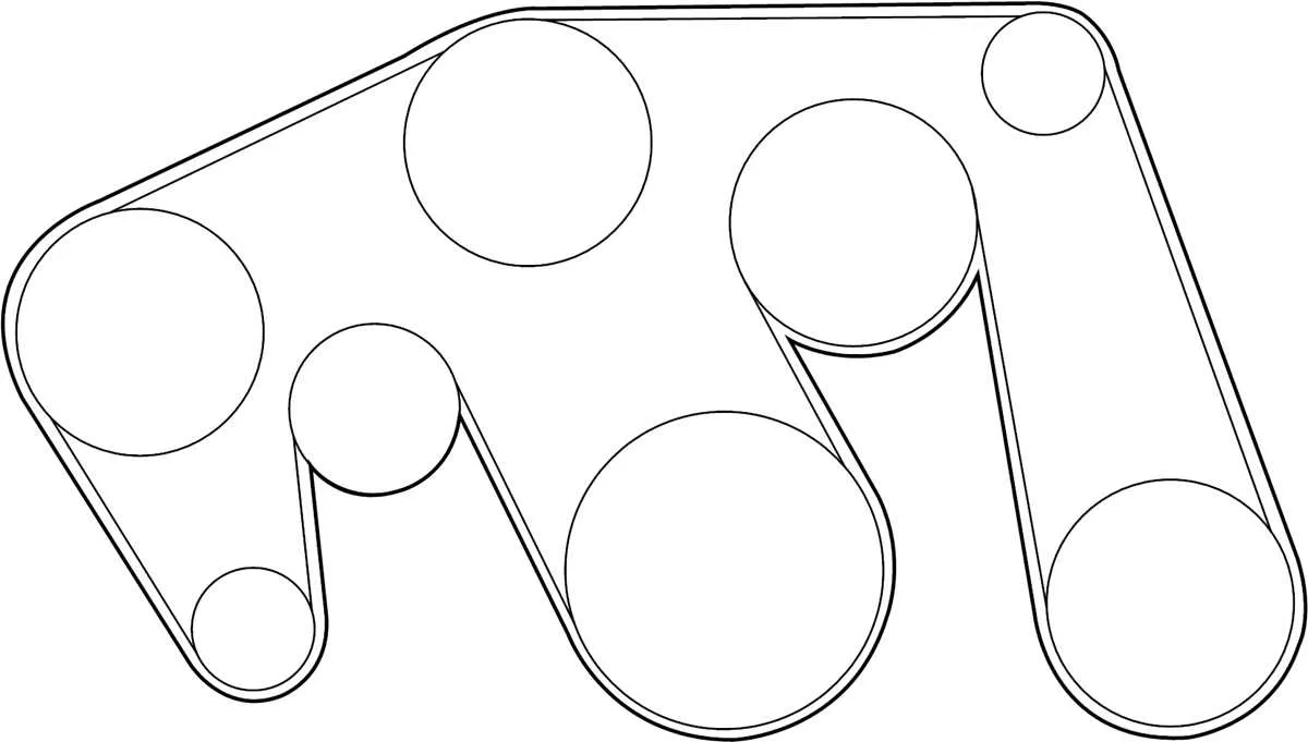 2005 toyota highlander serpentine belt diagram