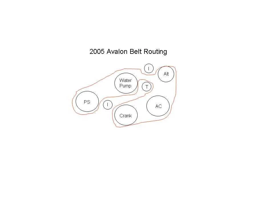 2005 toyota tacoma 2.7 belt diagram