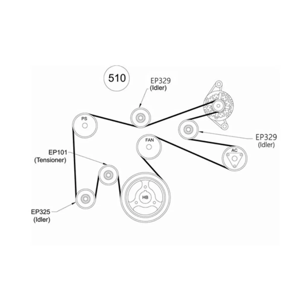 2005 duramax belt diagram