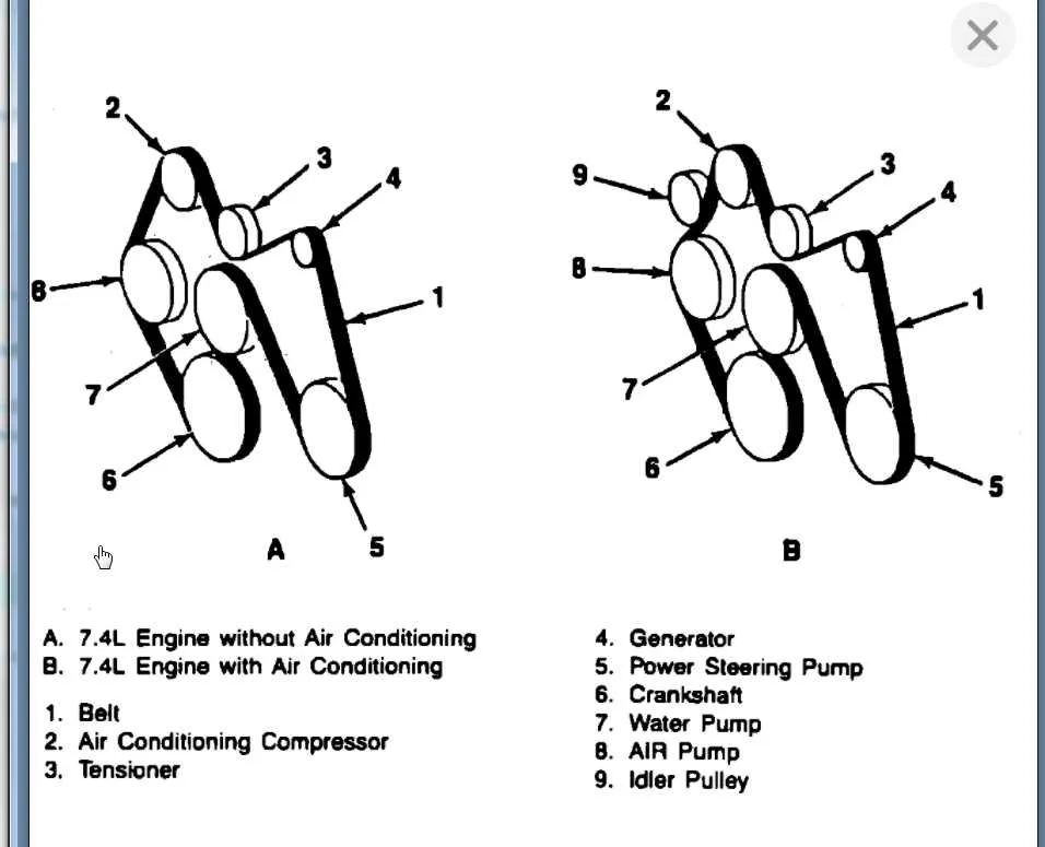 2005 duramax belt diagram