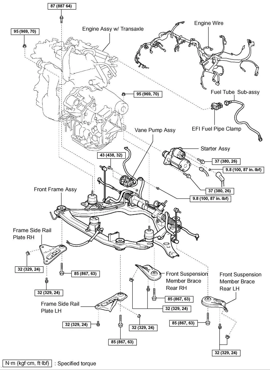 2005 toyota avalon belt diagram