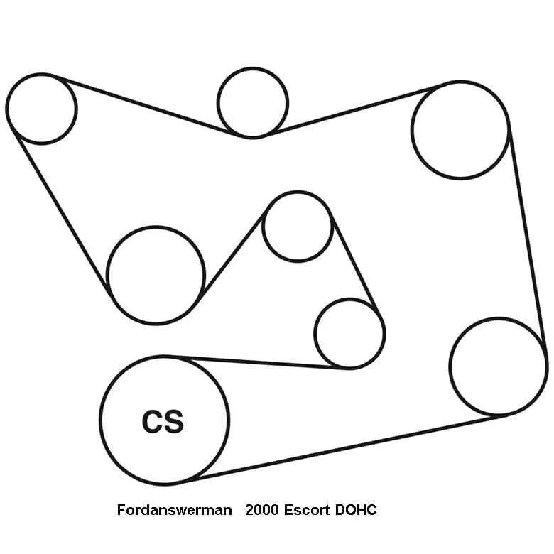 2005 toyota matrix serpentine belt diagram