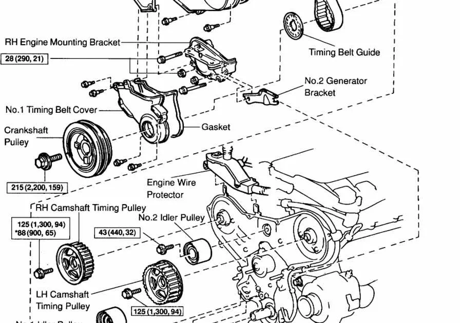 2005 toyota tacoma 2.7 belt diagram