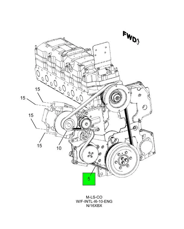 2006 cummins belt diagram