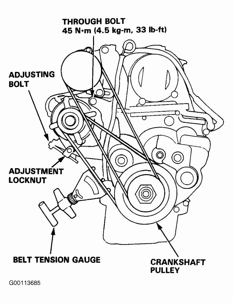 2006 honda accord belt diagram