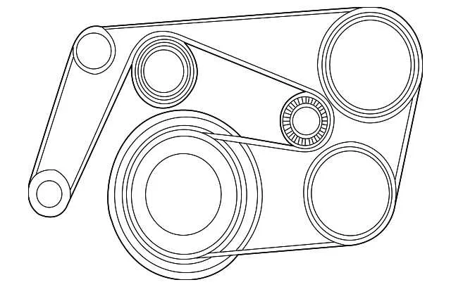 2006 mercedes c230 belt diagram