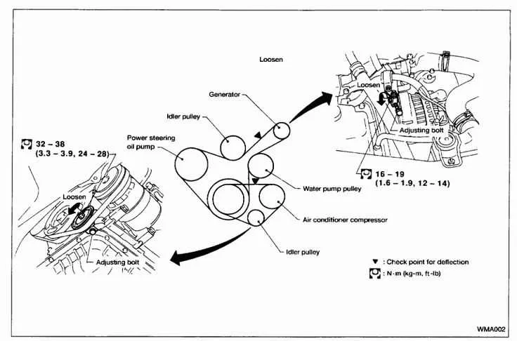2006 nissan altima 2.5 serpentine belt diagram