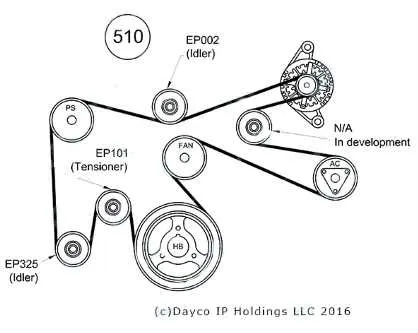 2006 toyota tacoma 2.7 belt diagram