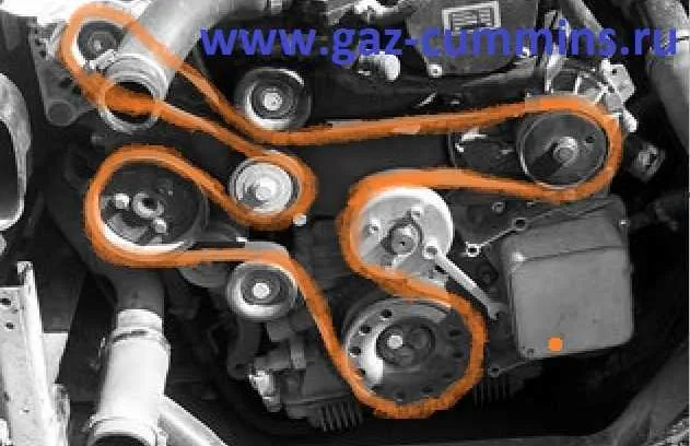2006 cummins belt diagram