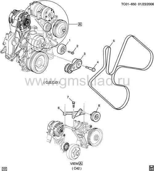2006 duramax belt diagram