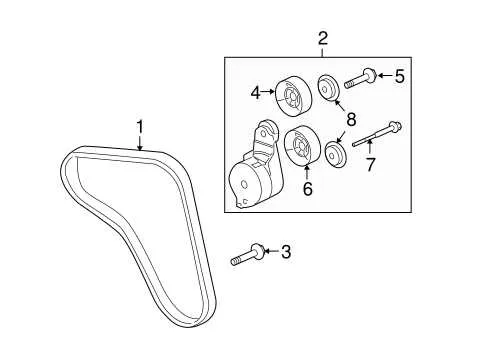 2006 honda ridgeline serpentine belt diagram