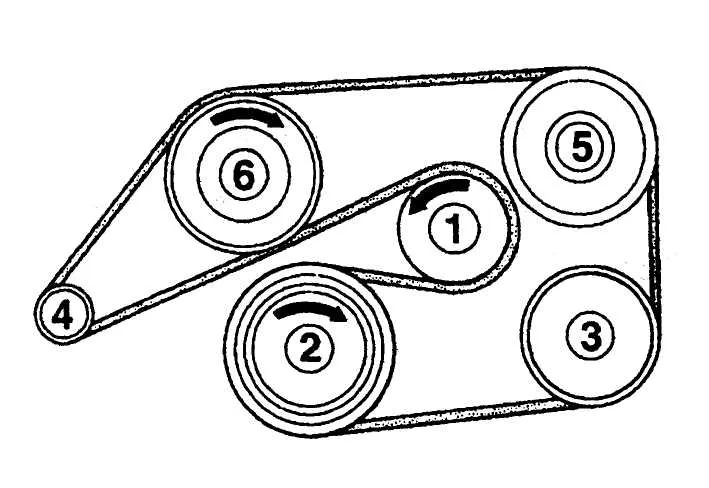 2006 mercedes c230 belt diagram