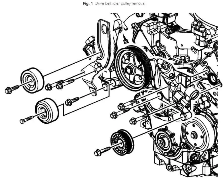 2007 chevy uplander serpentine belt diagram