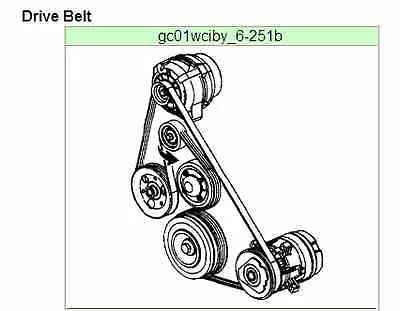 2007 grand prix serpentine belt diagram