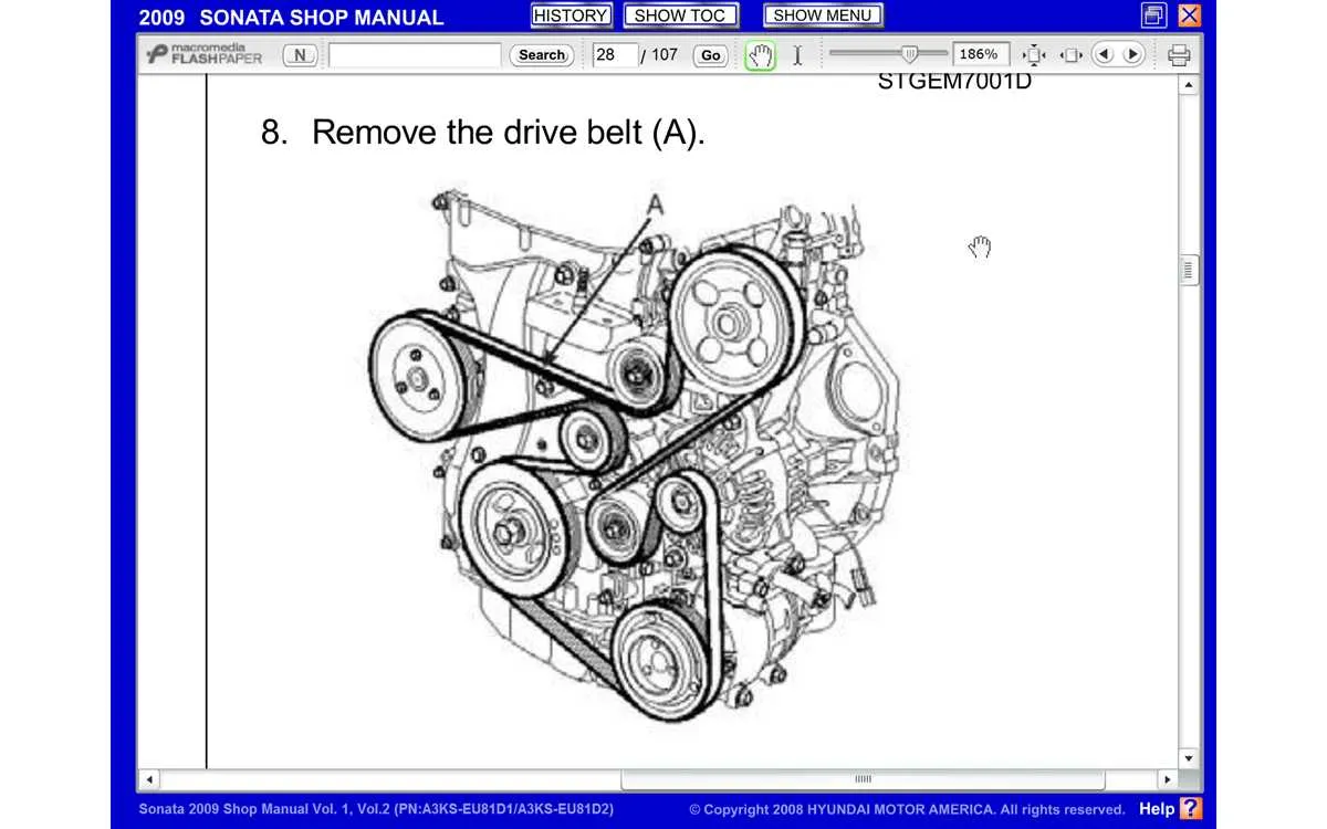 2007 hyundai sonata 2.4 belt diagram