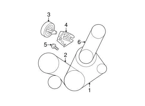 2007 kia sedona serpentine belt diagram