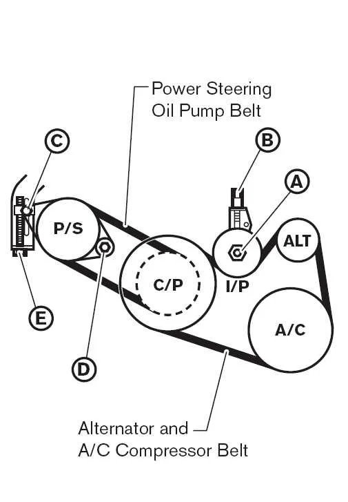 2007 nissan altima 2.5 belt diagram