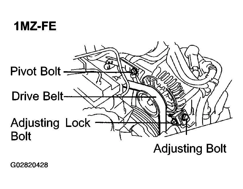 2007 toyota camry drive belt diagram