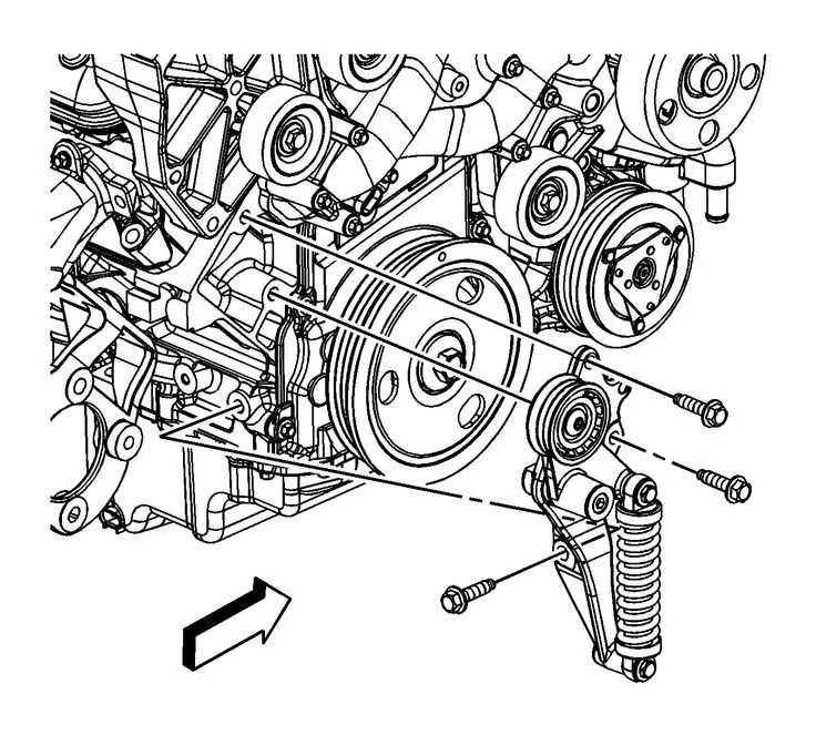 2007 chevy impala serpentine belt diagram