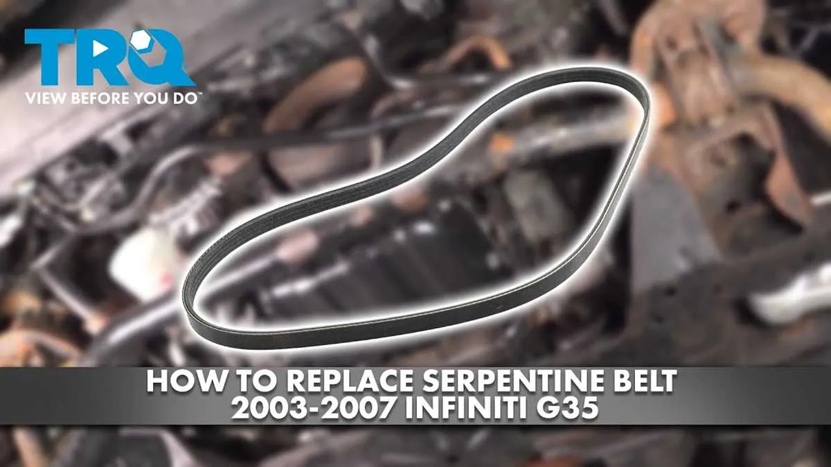 2007 infiniti g35 belt diagram