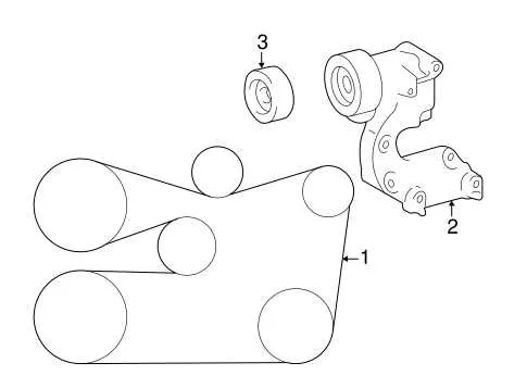 2007 lexus rx 350 belt diagram