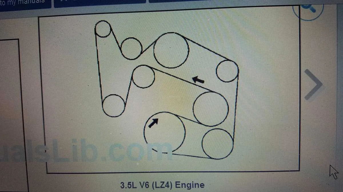 2007 saturn aura 3.6 serpentine belt diagram