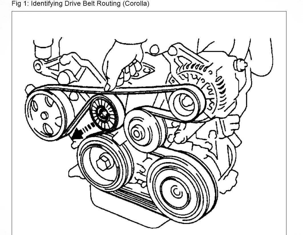 2007 toyota camry 2.4 serpentine belt diagram