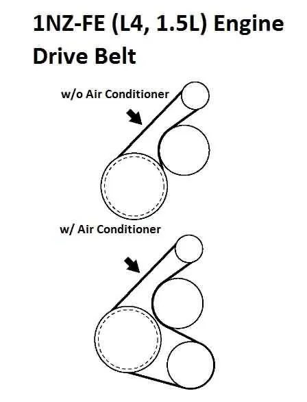 2007 toyota camry belt diagram